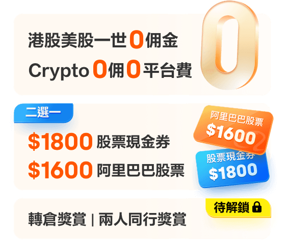 哈富證券新人享開戶豪禮福利，限時領港美股票、股票現金券、免佣、美股貼息等福利